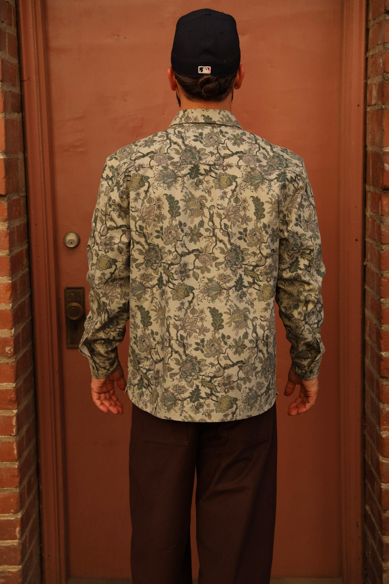 Paisley shirt jacket Sage