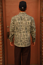 Paisley shirt jacket Sage