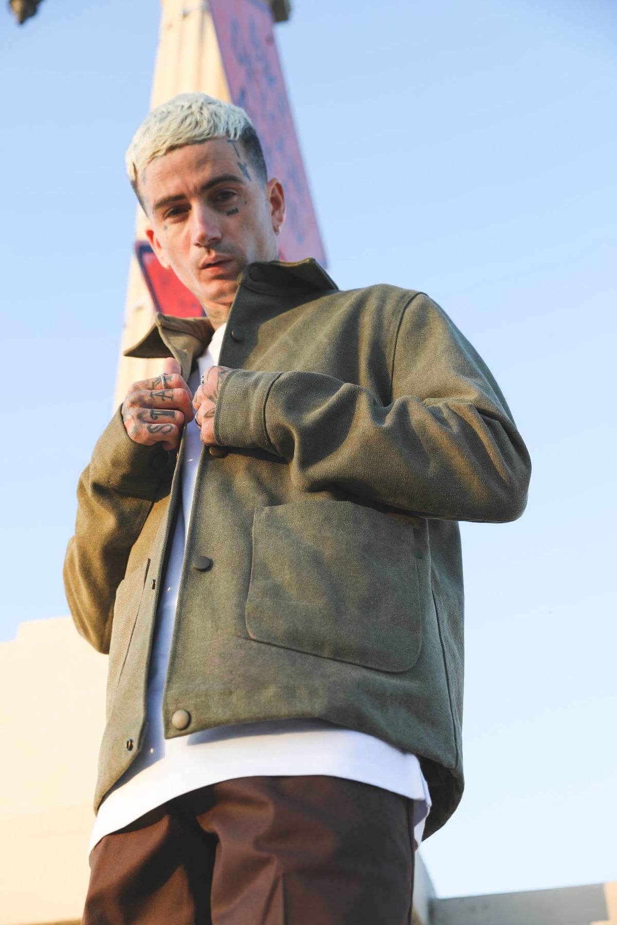 Danny Boy Stonewashed Chore Coat - Green