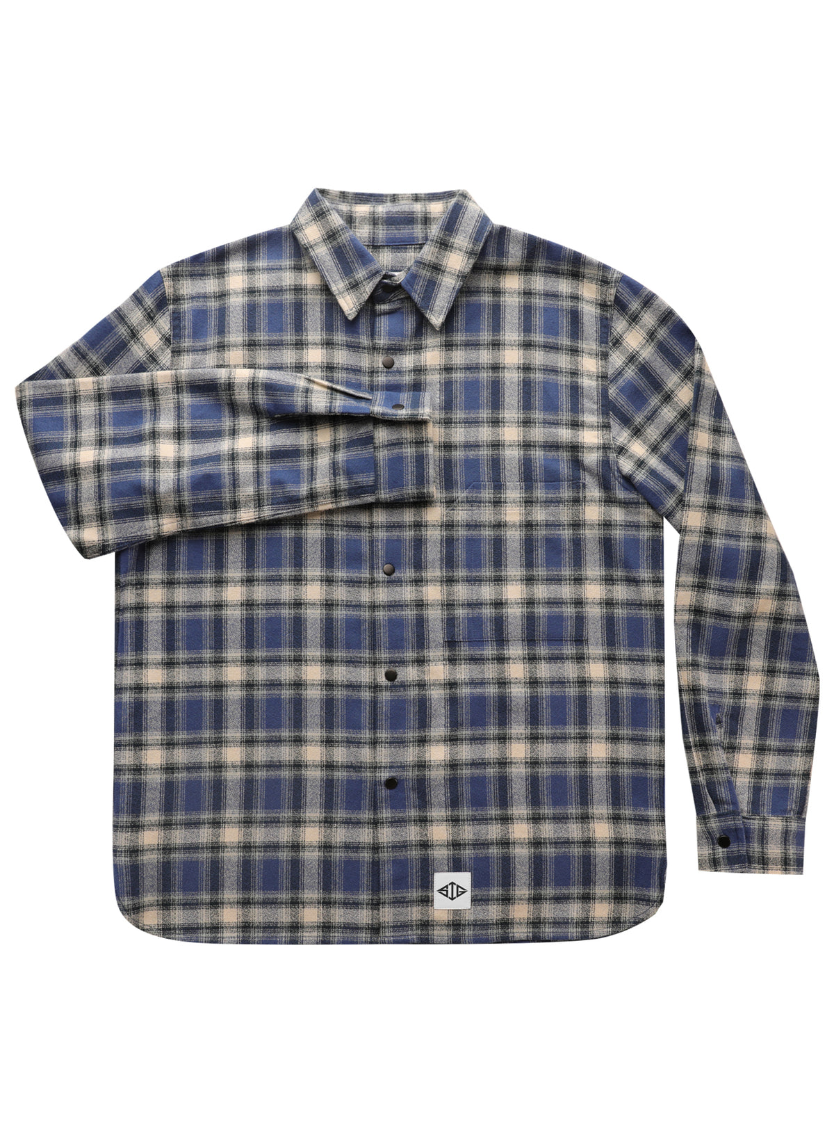 Flannel Shirt Jacket Ohtani Blue