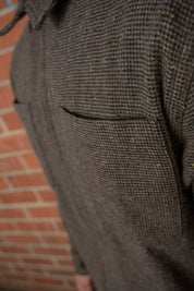 Tweed Zip-up Old World