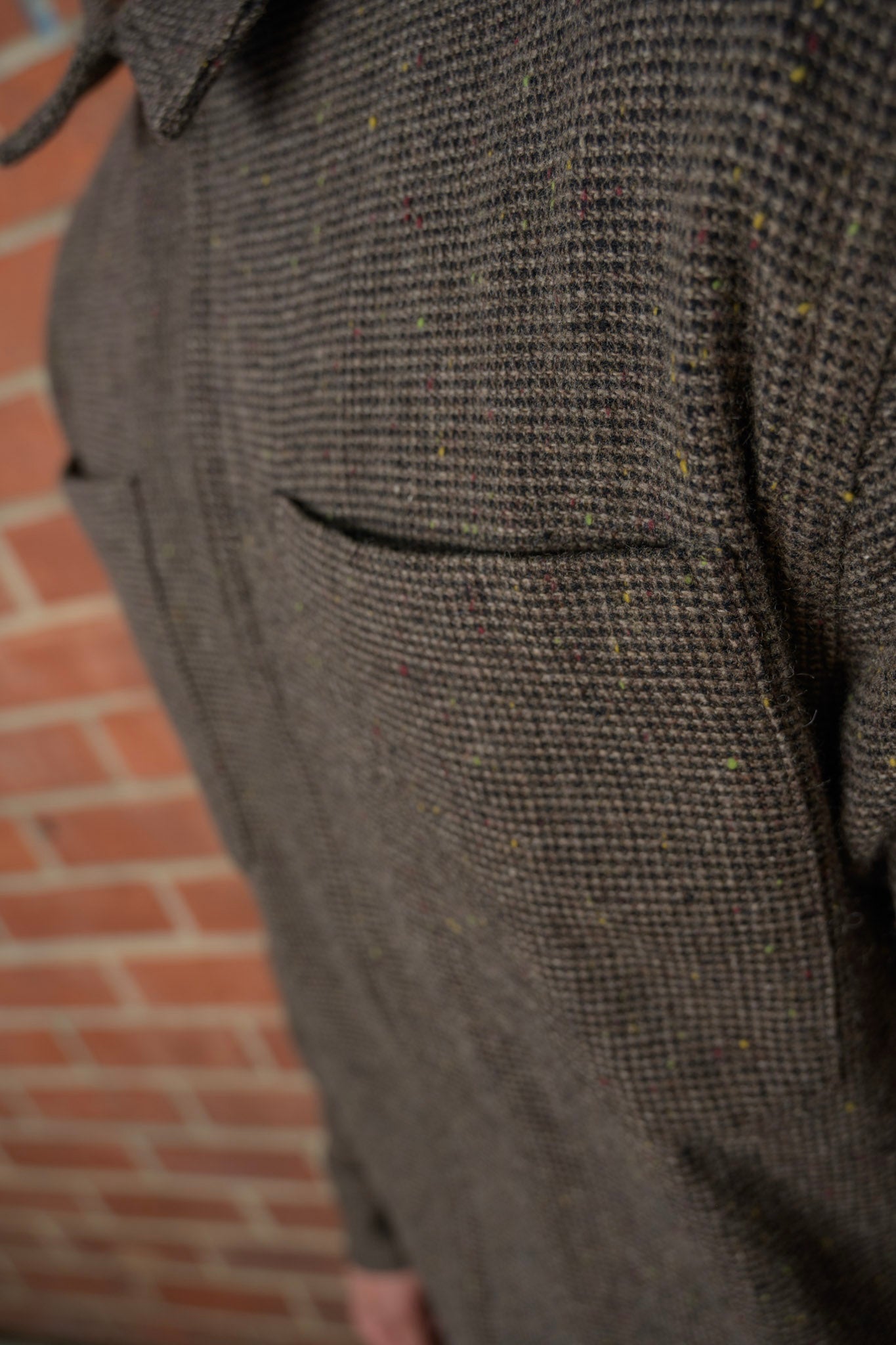 Tweed Zip-up Old World
