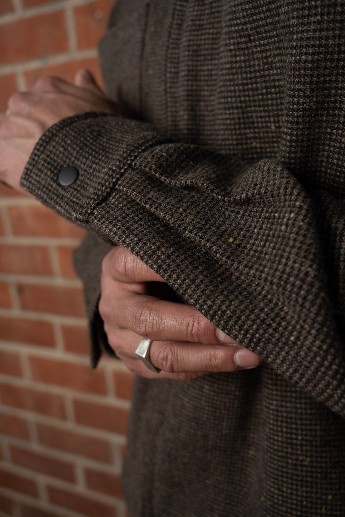 Tweed Zip-up Old World