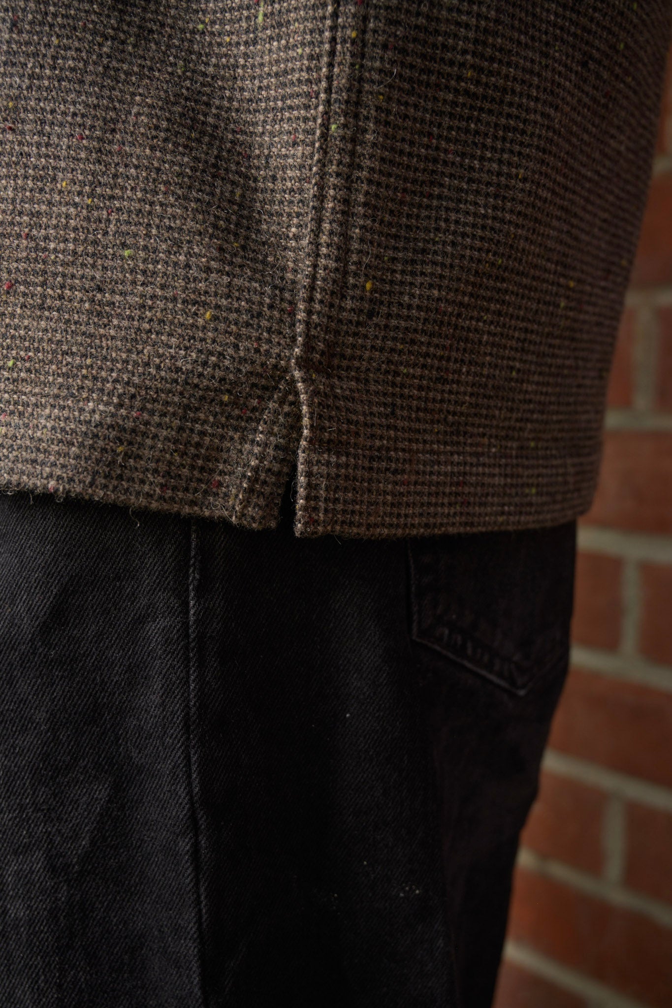 Tweed Zip-up Old World