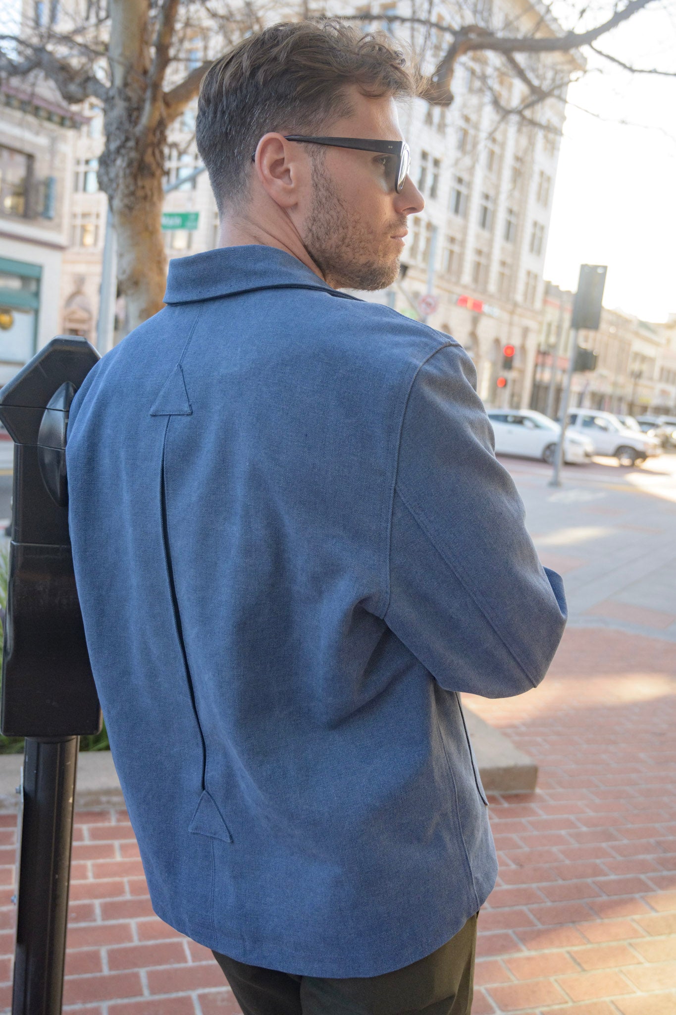 Danny Boy Stonewashed Chore Coat - Blue