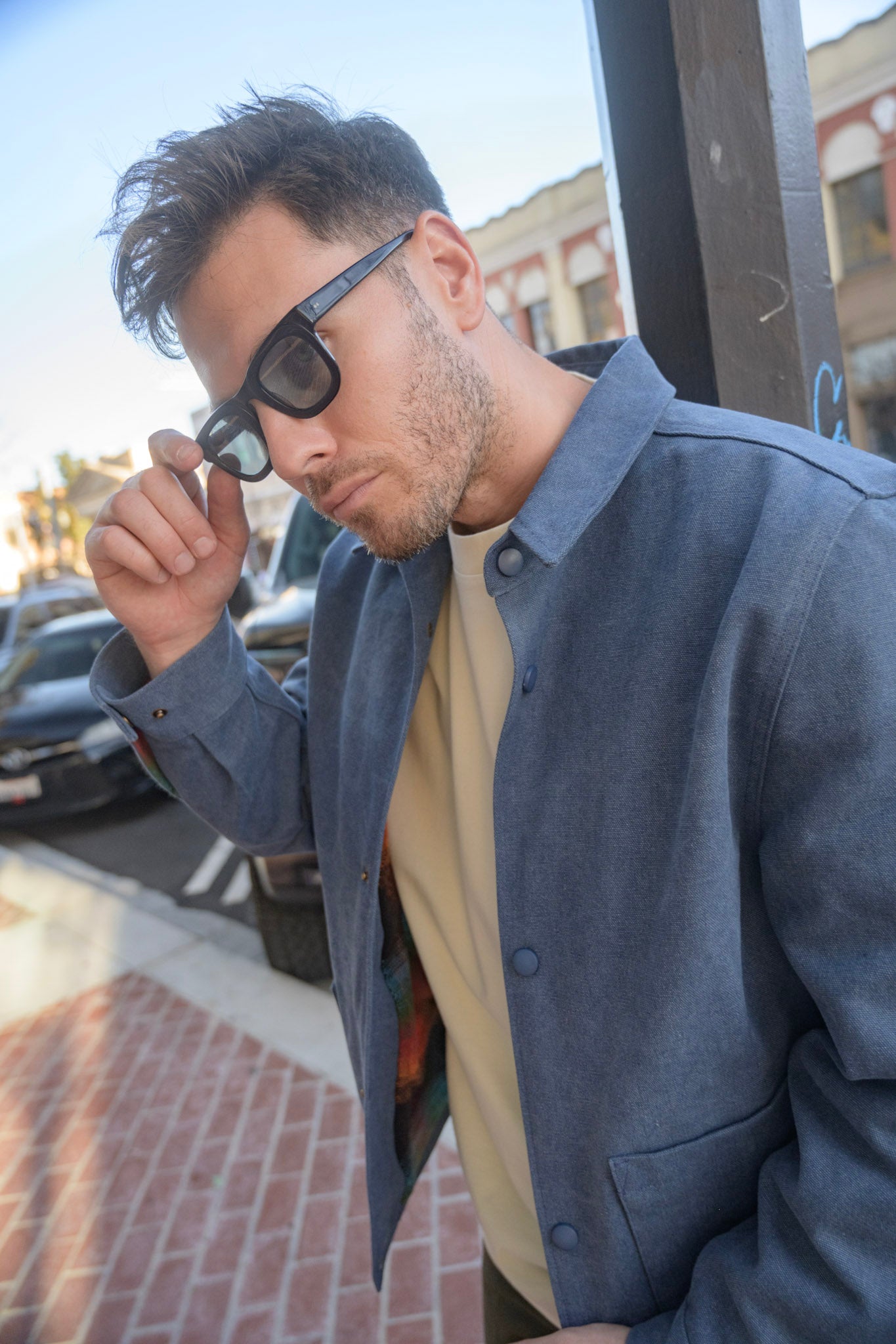Danny Boy Stonewashed Chore Coat - Blue
