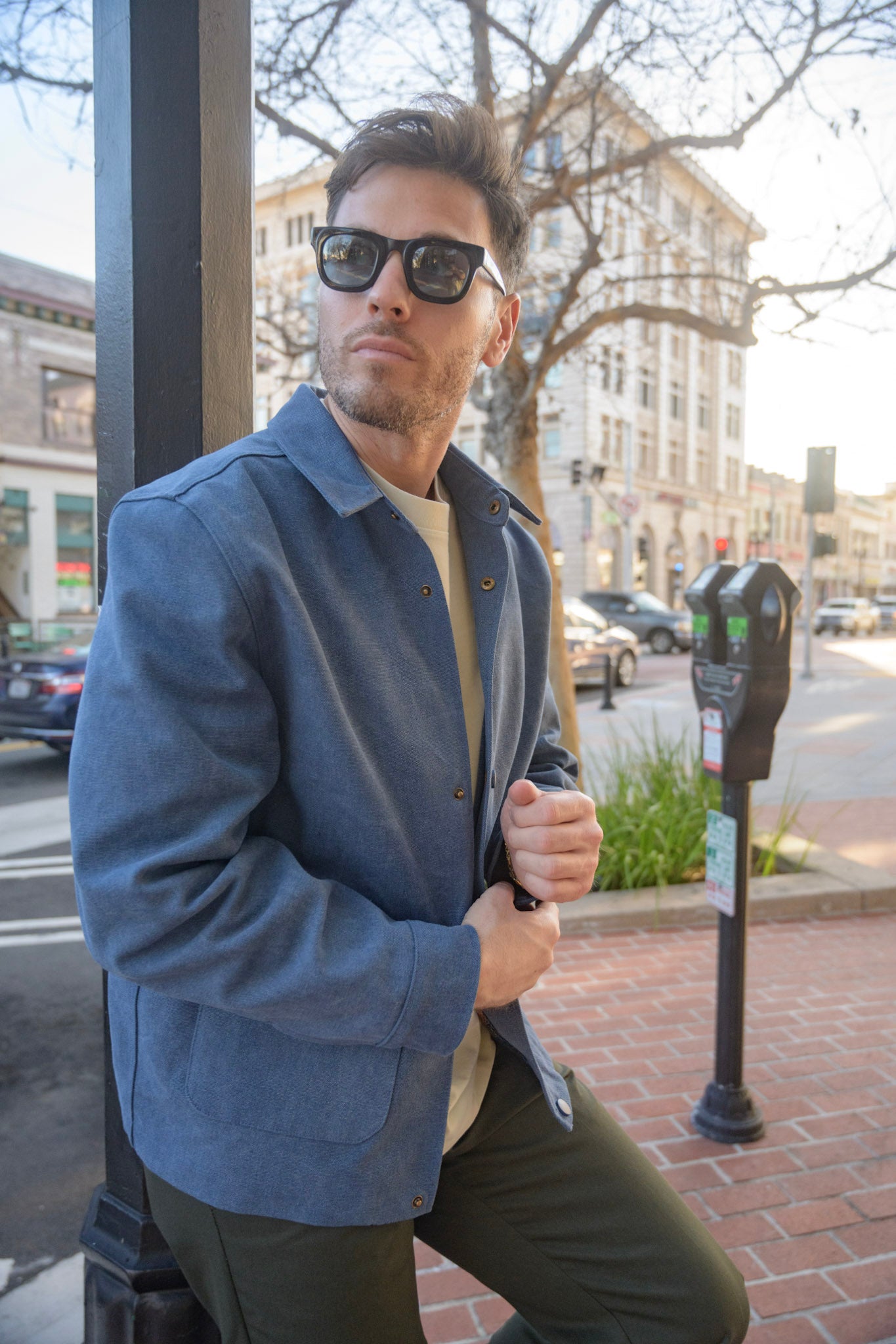 Danny Boy Stonewashed Chore Coat - Blue