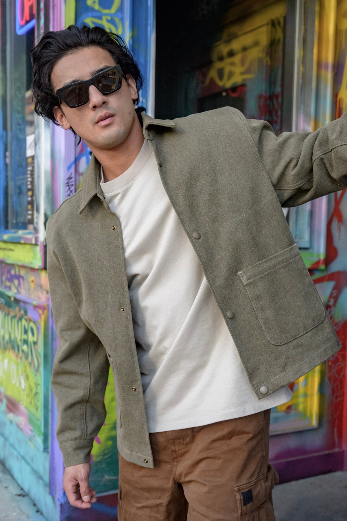 Danny Boy Stonewashed Chore Coat - Green