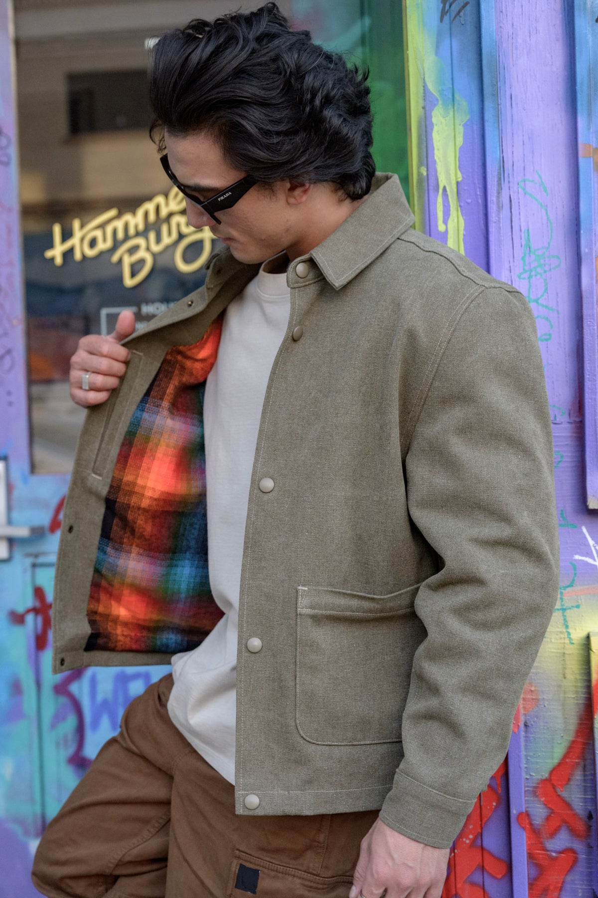 Danny Boy Stonewashed Chore Coat - Green