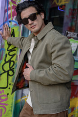 Danny Boy Stonewashed Chore Coat - Green