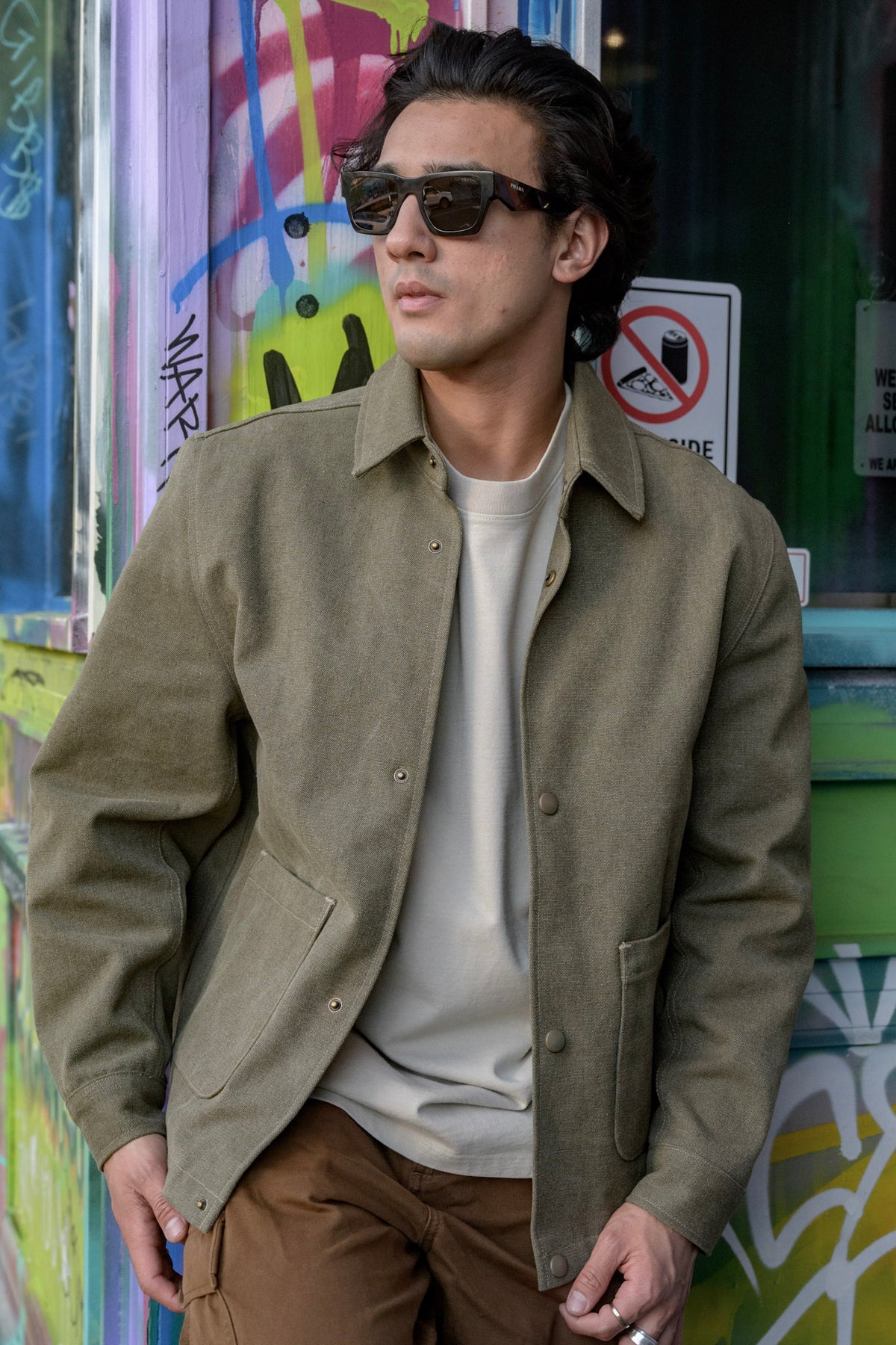 Danny Boy Stonewashed Chore Coat - Green