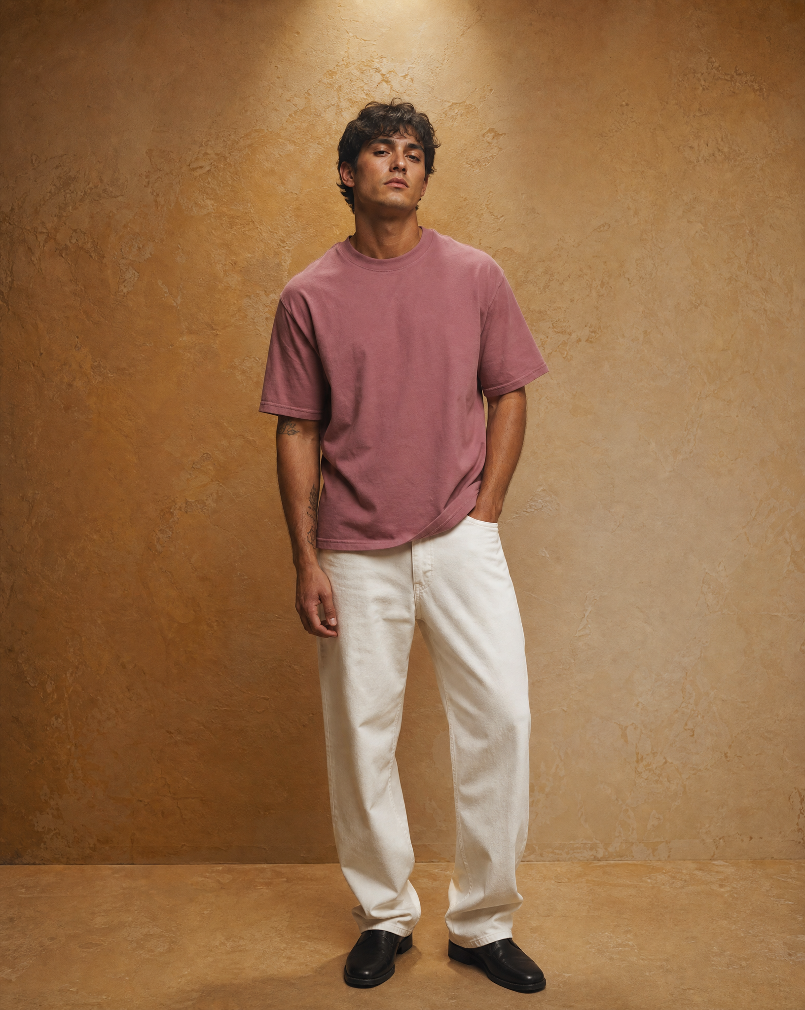 Generated_with_Kive.ai_-_Pink_cotton_t-shirt_Ochre_Studio_Portrait.png