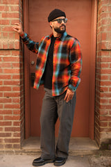 Burst Flannel Shirt Jacket