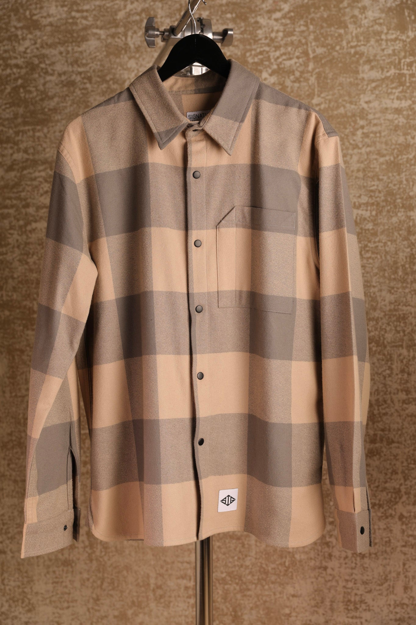 Flannel Shirt Jacket Mushroom