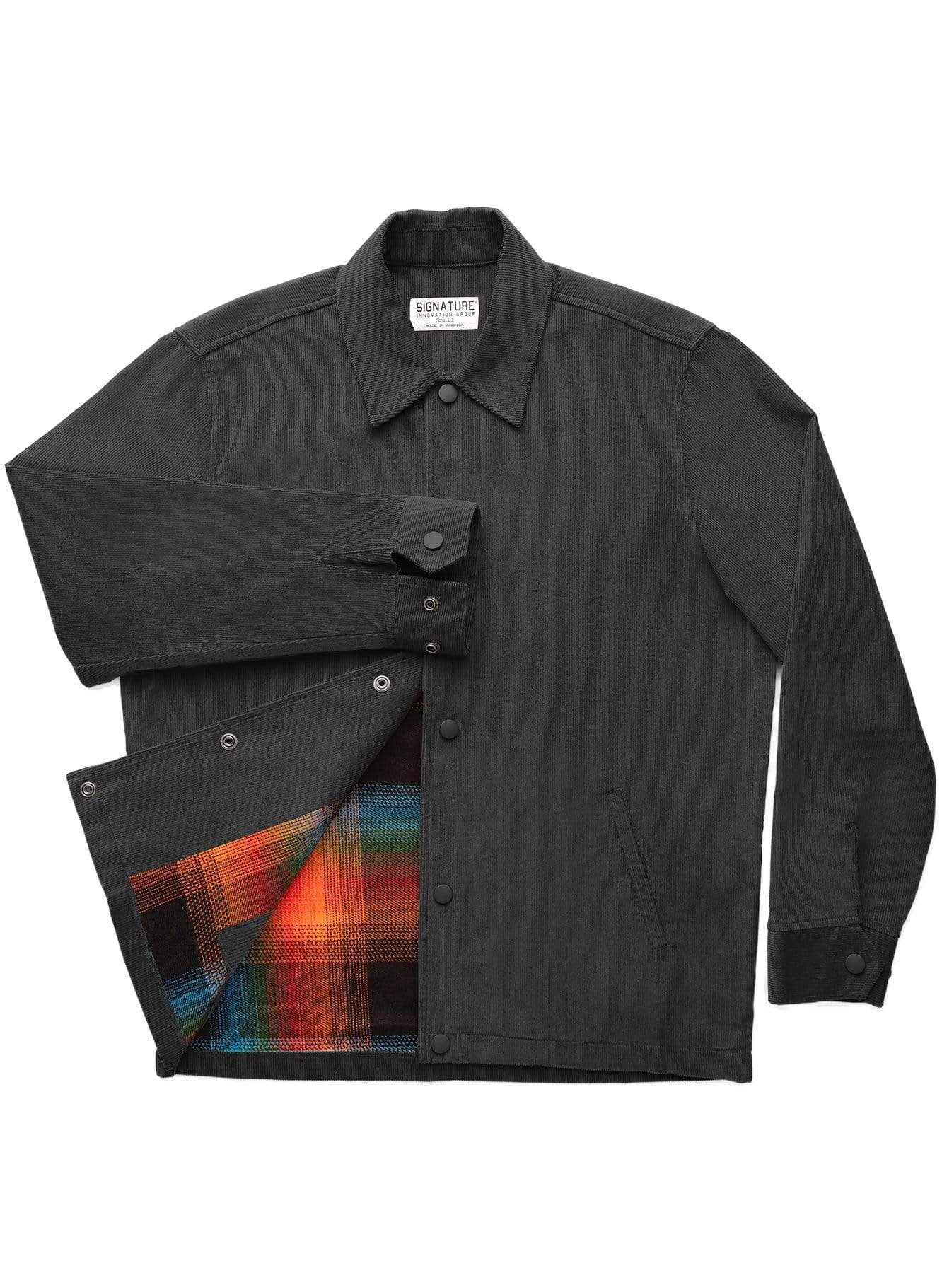 Corduroy Jacket Black with Liner