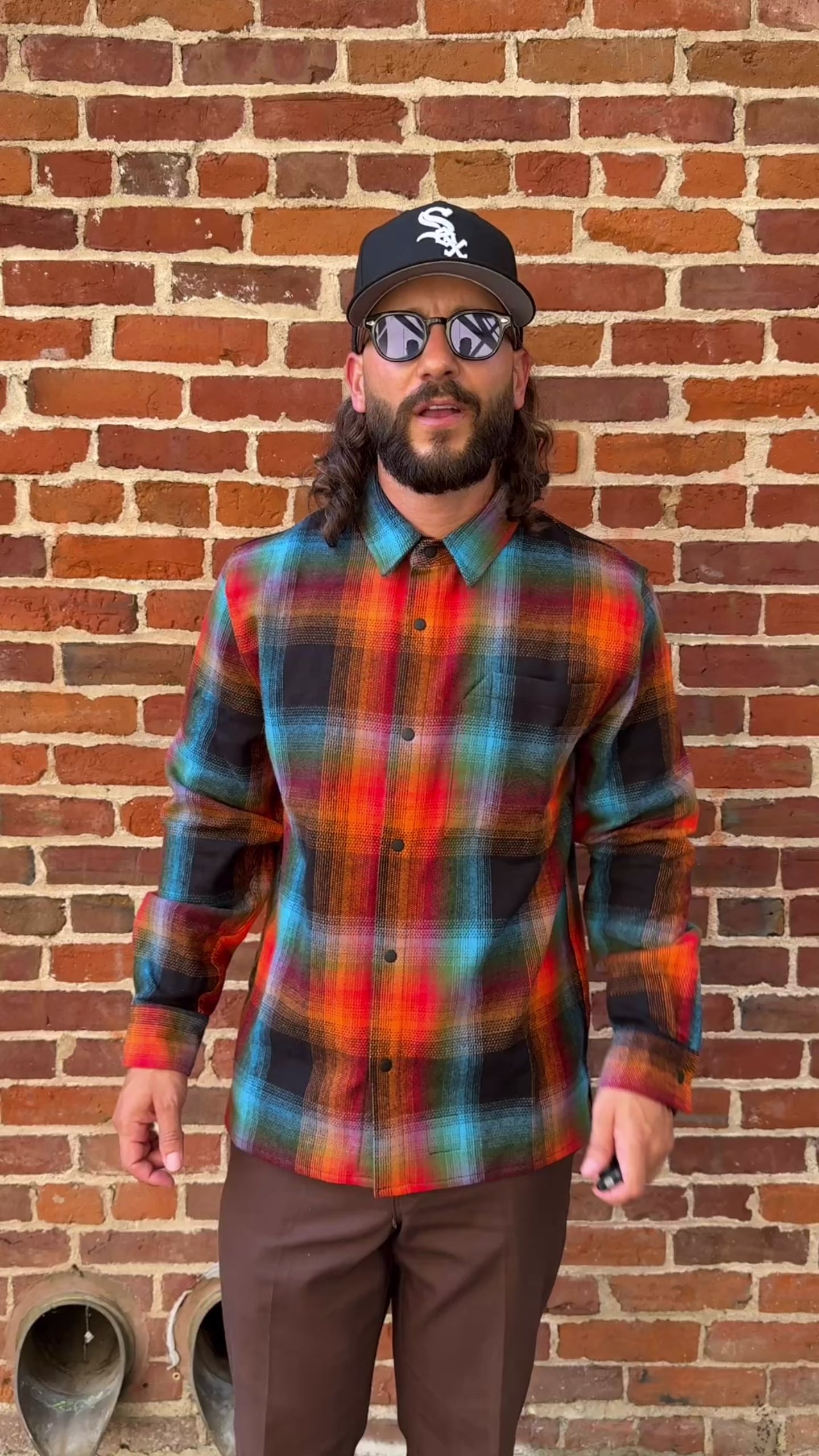 Flannel Shirt Jacket Color Burst
