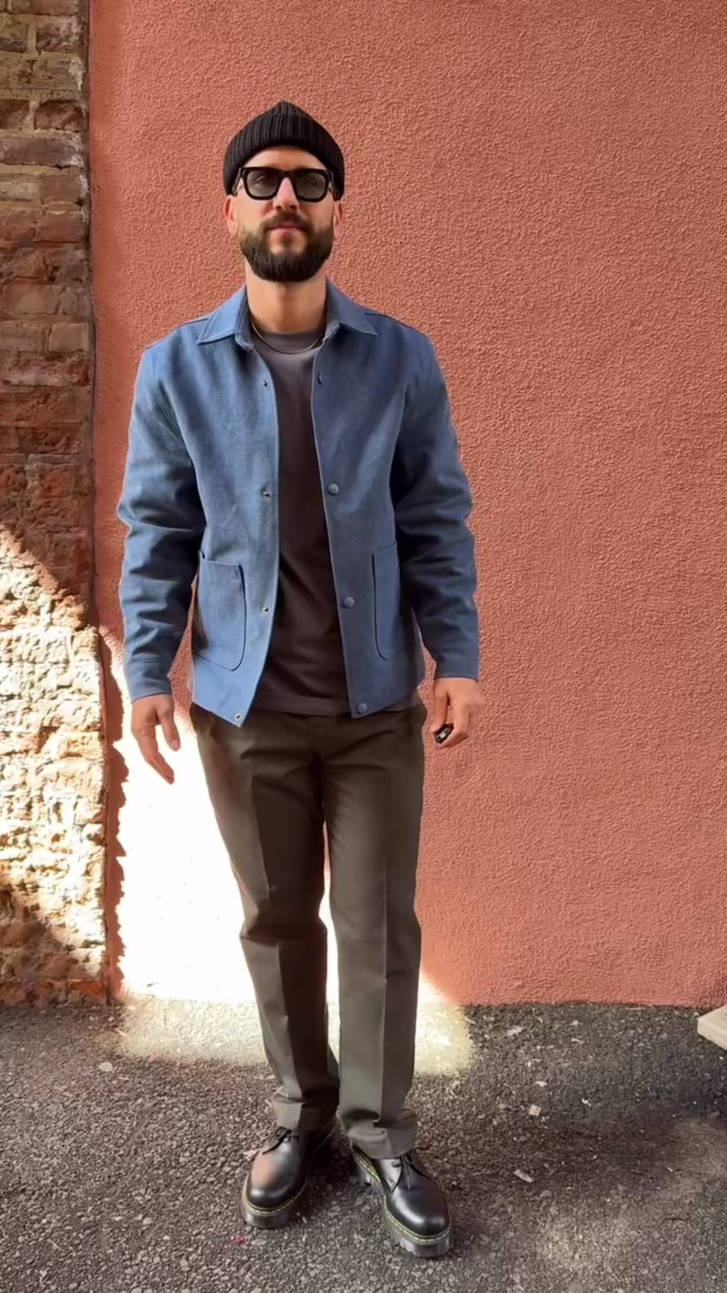 Danny Boy Stonewashed Chore Coat - Blue