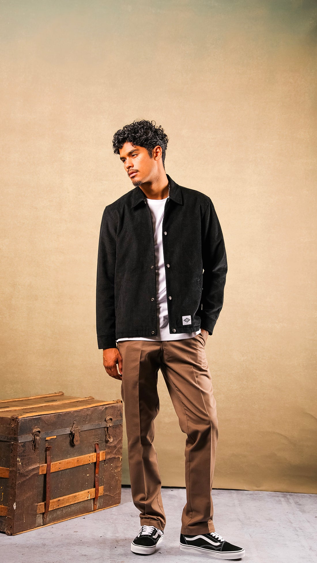 Corduroy Jacket Black with Liner