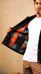 Corduroy Jacket Black with Liner