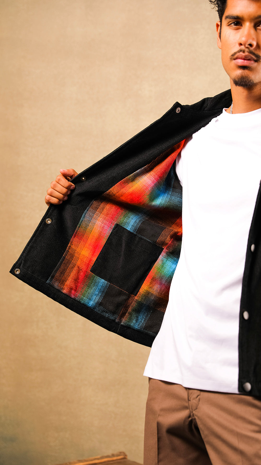 Corduroy Jacket Black with Liner