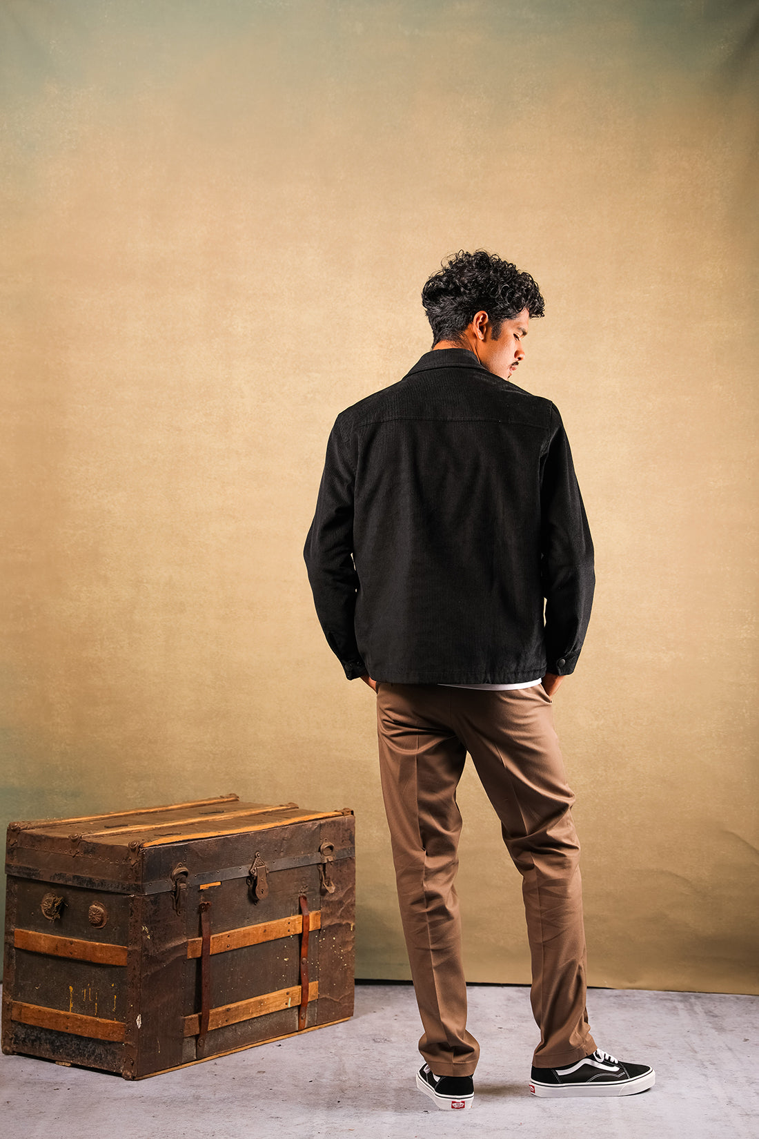 Corduroy Jacket Black with Liner