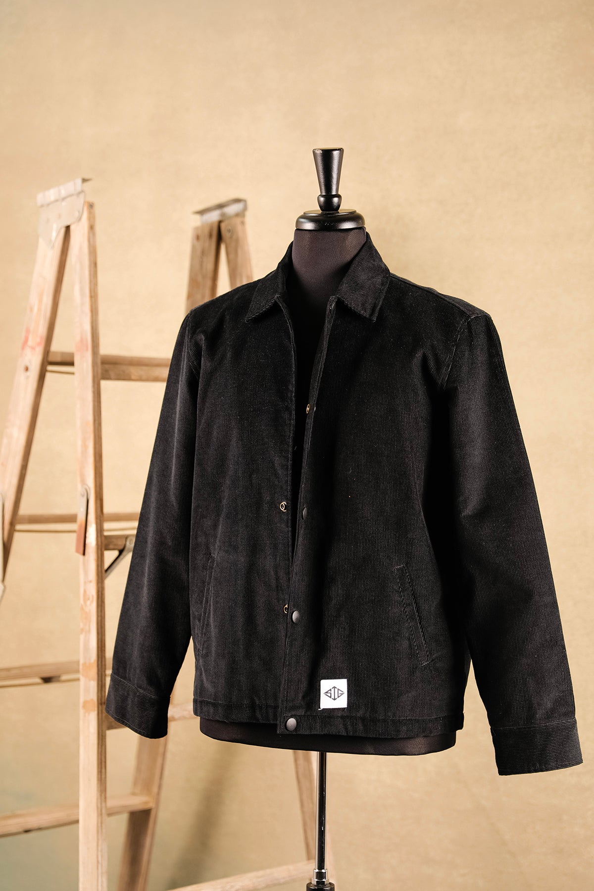 Corduroy Jacket Black with Liner