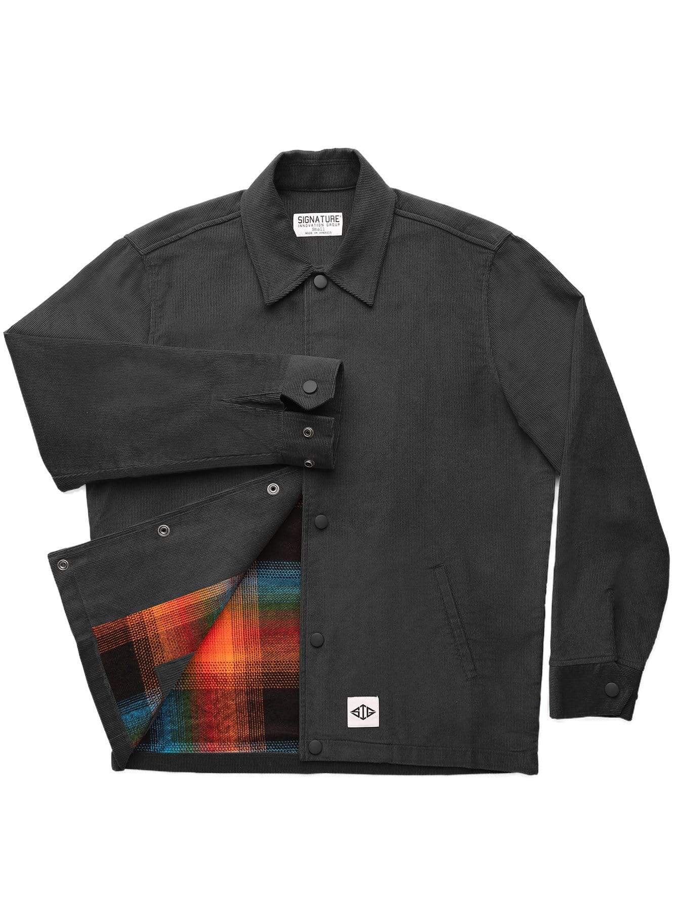 Corduroy Jacket Black with Liner