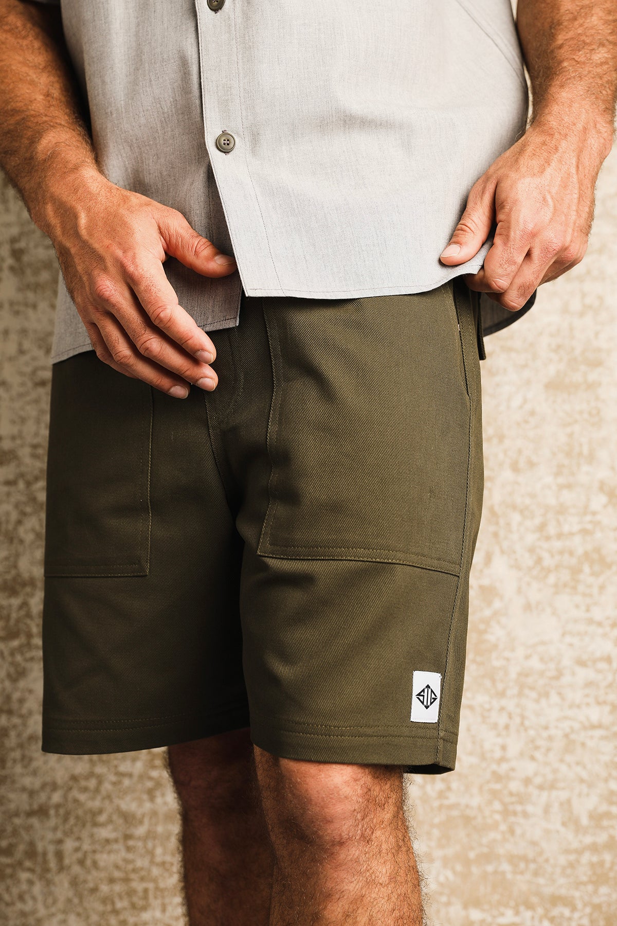EASY SHORTS COTTON WEATHER CLOTH OVERDYED | hobo