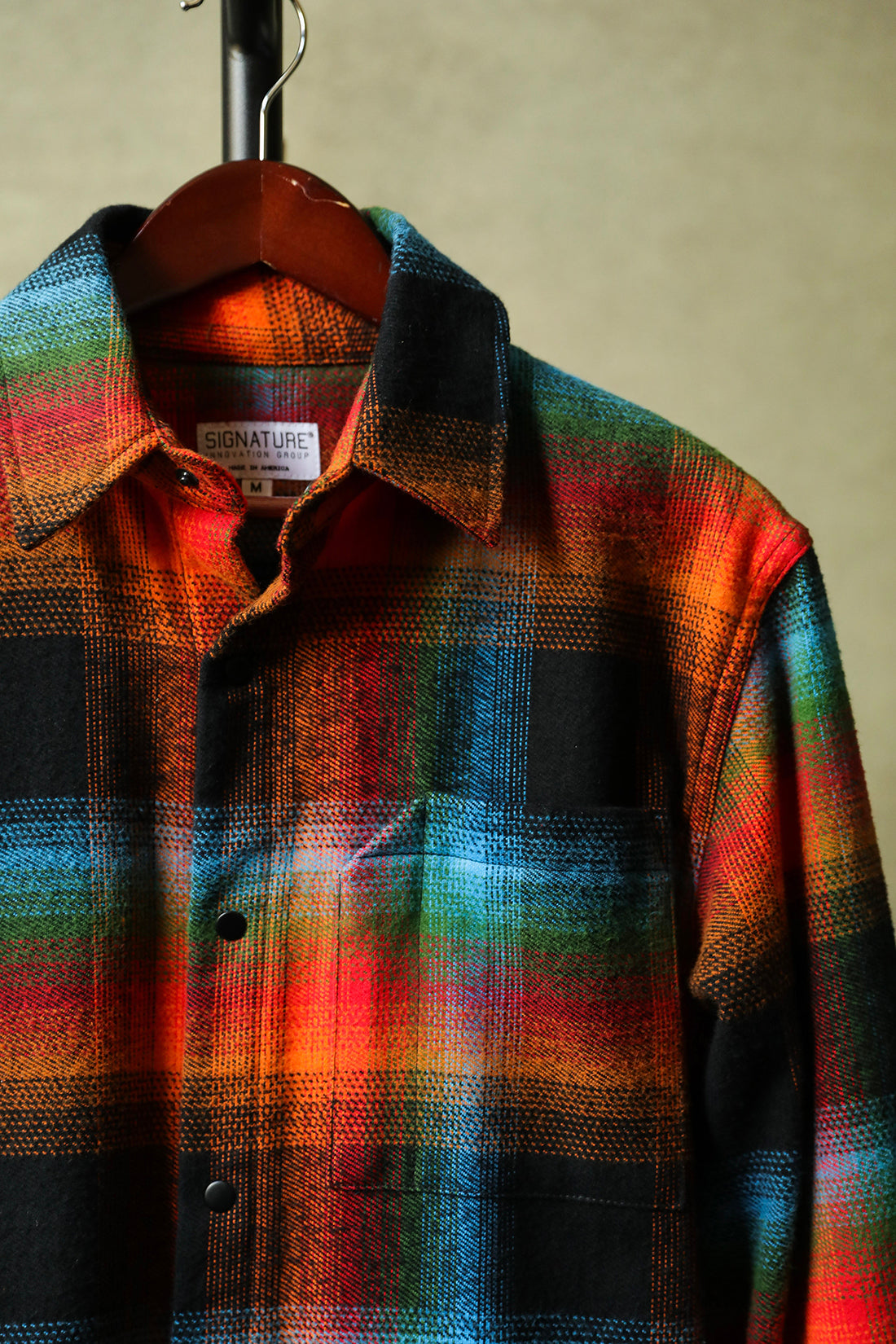 Chestnut Hooded Flannel Shirt Jacket for Men | Boston Traders